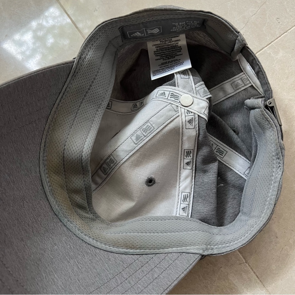 Adidas Solid Gray Adjustable Baseball Hat - image 2